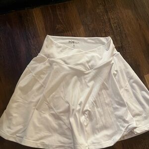 POPFLEX White Athletic Skirt
